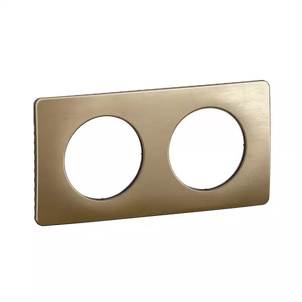 legrand-plaque de finition c�liane 2 postes - bronze satin� (cp1602)