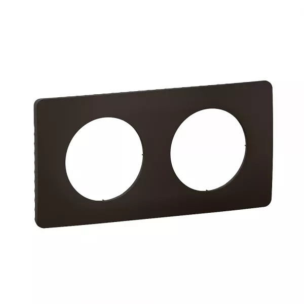legrand-plaque de finition c�liane 2 postes - noir mat (cp0102)