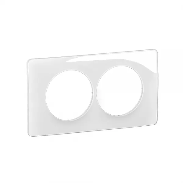 legrand-plaque de finition c�liane 2 postes sp�ciale r�novation - blanc emaill� (cp0006)