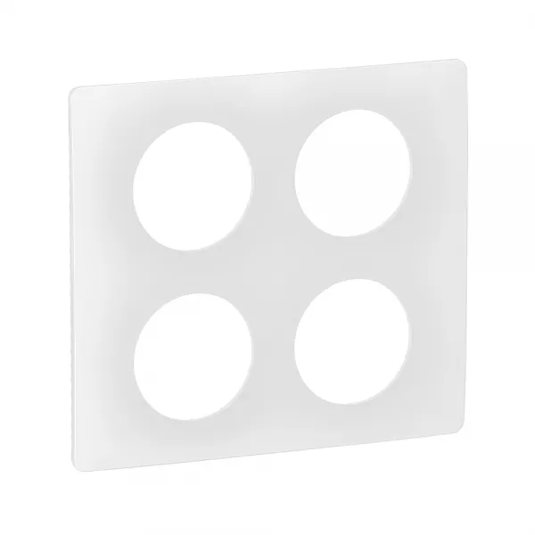 legrand-plaque de finition c�liane 2x2 postes - blanc emaill� (cp0009)