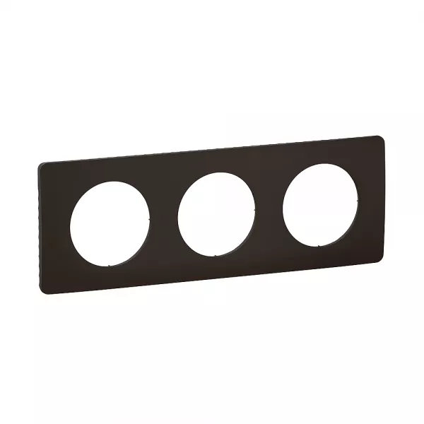 legrand-plaque de finition c�liane 3 postes - noir mat (cp0103)