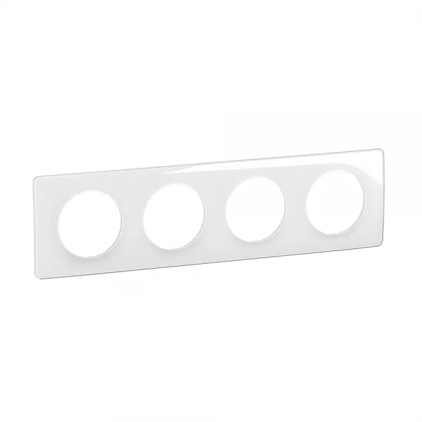 legrand-plaque de finition c�liane 4 postes - blanc emaill� (cp0004)