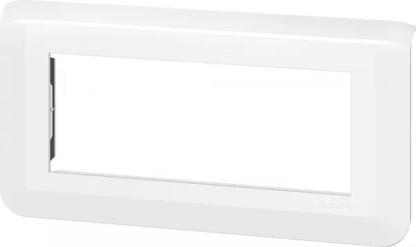 legrand-plaque de finition horizontale mosaic pour 5 modules blanc (078815l)