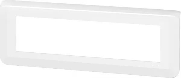 legrand-plaque de finition horizontale mosaic pour 8 modules blanc (078818l)