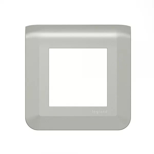 legrand-plaque de finition mosaic pour 2 modules alu (079302l)