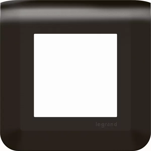 legrand-plaque de finition mosaic pour 2 modules noir mat (079042l)