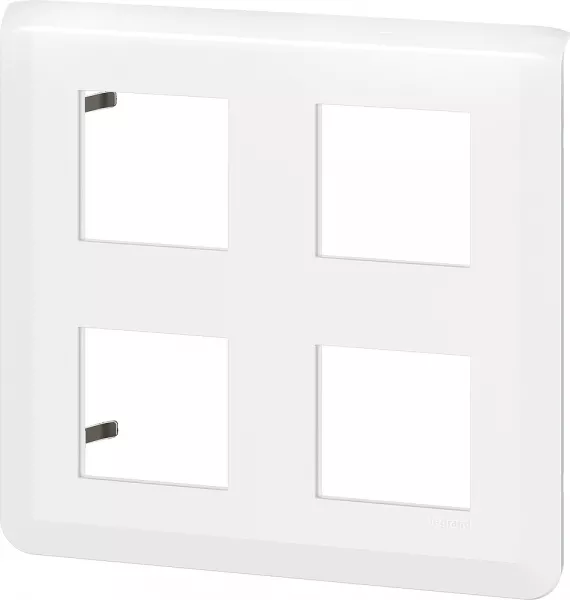 legrand-plaque de finition mosaic pour 2x2x2 modules blanc (078838l)