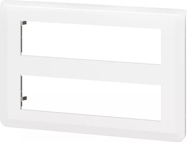 legrand-plaque de finition mosaic pour 2x8 modules blanc (078837l)