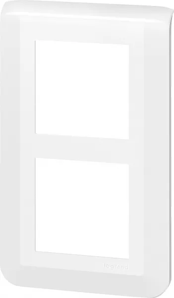 legrand-plaque de finition verticale sp�ciale r�novation mosaic pour 2x2 modules blanc (078854l)