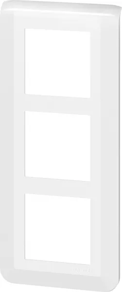 legrand-plaque de finition verticale sp�ciale r�novation mosaic pour 3x2 modules blanc (078856l)