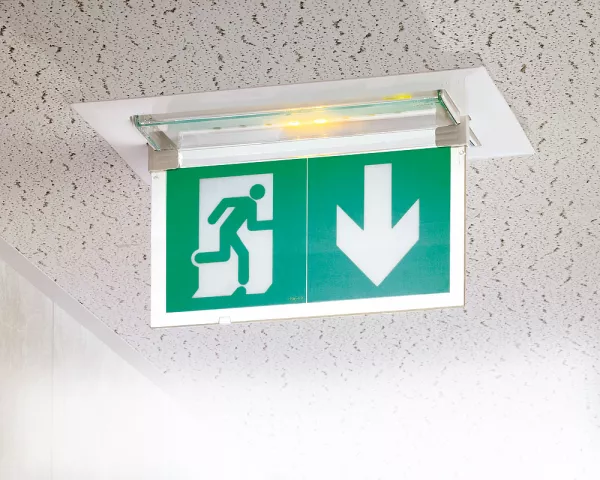legrand-plaque de signalisation d\'evacuation verticale pour baes  evac eco ip43 (062685)