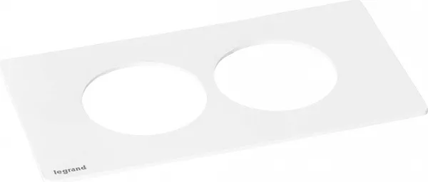 legrand-plaque disq\'in incara 2 postes m�tal (654755)