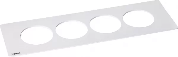 legrand-plaque disq\'in incara 4 postes m�tal (654763)