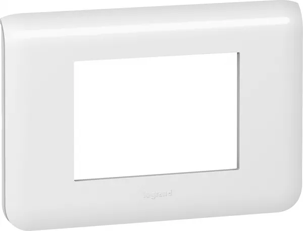 legrand-plaque mosaic - 3 modules - finition blanc (078803)