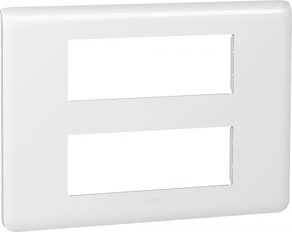 legrand-plaque mosaic 2x6 modules - blanc (078836)