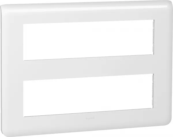 legrand-plaque mosaic 2x8 modules - blanc (078837)