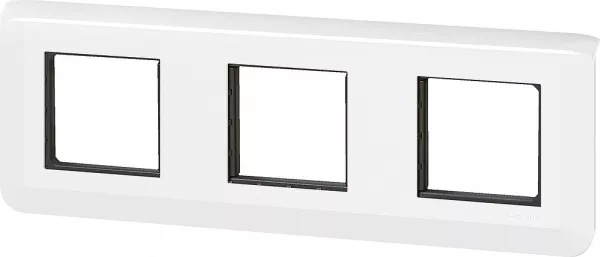 legrand-plaque mosaic avec support pour 3 x 2 modules montage horizontal - blanc (099476)