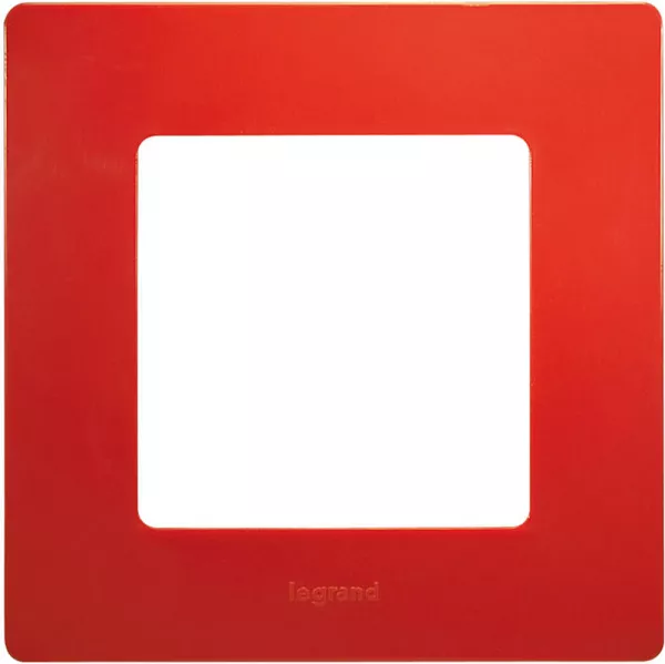 legrand-plaque nilo� 1 poste - coquelicot (096702)