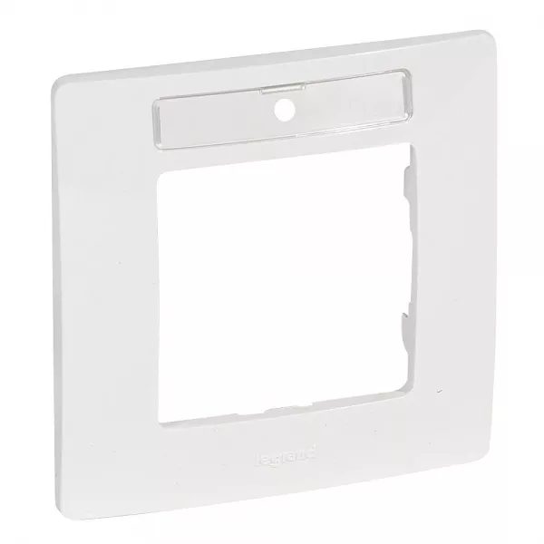 legrand-plaque nilo� 1 poste avec porte �tiquette - finition pur (665006)