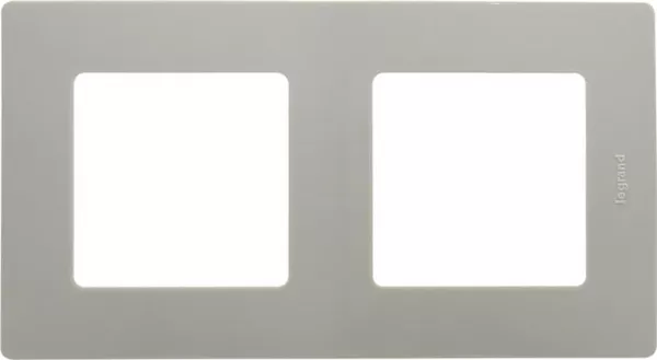 legrand-plaque nilo� 2 postes - galet (096714)