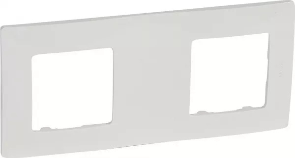 legrand-plaque nilo� 2 postes entraxe 100mm - pur (665008)