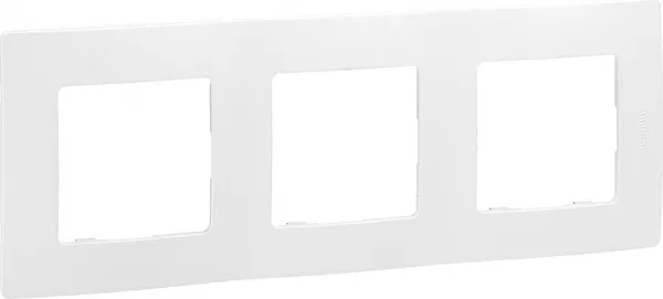 legrand-plaque nilo� 3 postes - pur (665003)