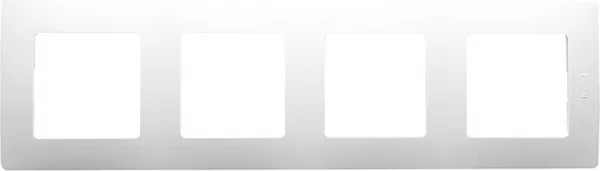 legrand-plaque nilo� 4 postes - pur (665004)