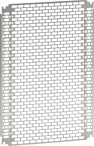 legrand-plaque perfor�e lina 25 coffret atlantic/atlantic inox haut.300mmxlarg.200mm (036007)