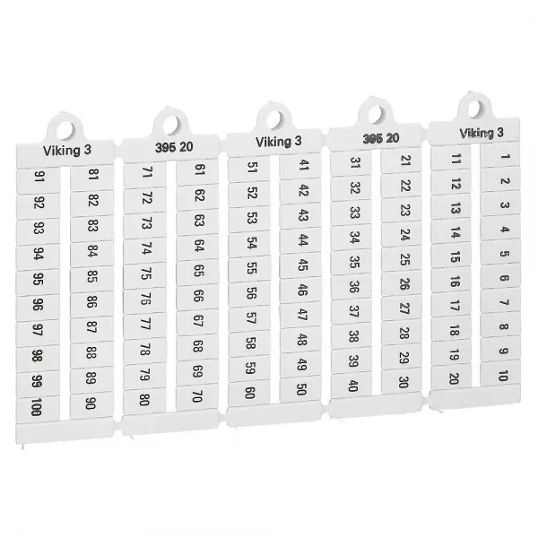 legrand-plaque rep�res � lecture horiz - bloc de jonct viking 3 pas 6mm + chiffres 1-100 (039520)