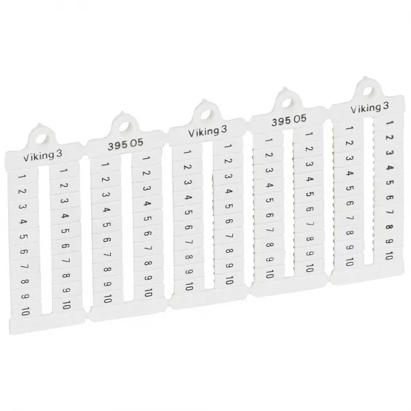 legrand-plaque rep�res � lecture horiz bloc de jonct viking 3 pas 5mm - chiffres 1-10 (039505)