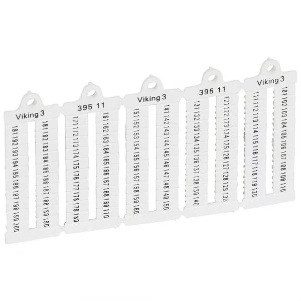 legrand-plaque rep�res � lecture horiz bloc de jonct viking 3 pas 5mm - chiffres 101-200 (039511)