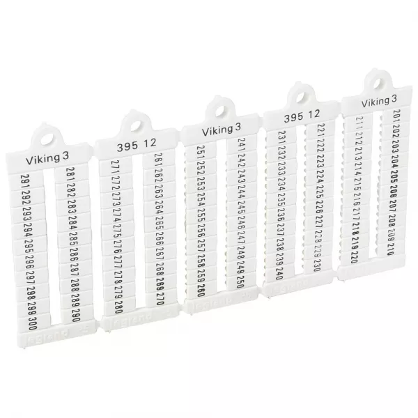legrand-plaque rep�res � lecture horiz bloc de jonct viking 3 pas 5mm - chiffres 201-300 (039512)