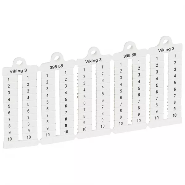 legrand-plaque rep�res lecture verticale -bloc de jonct viking 3 pas 5mm + chiffres 1-10 (039555)