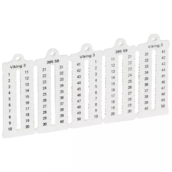 legrand-plaque rep�res lecture verticale -bloc de jonct viking 3 pas 5mm + chiffres 1-50 (039559)