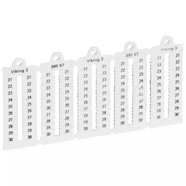 legrand-plaque rep�res lecture verticale -bloc de jonct viking3 pas 5mm + chiffres 21-30 (039557)