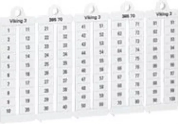 legrand-plaque rep�res lecture verticale -bloc de jonct viking3 pas 6mm + chiffres 11-20 (039566)