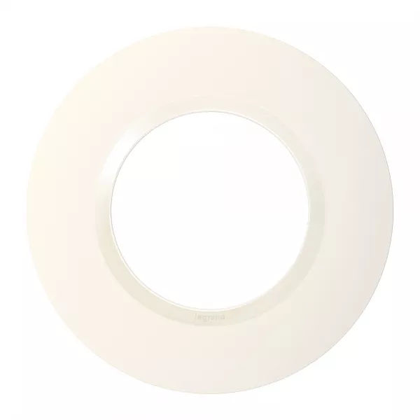 legrand-plaque ronde dooxie 1 poste finition blanc (600980)