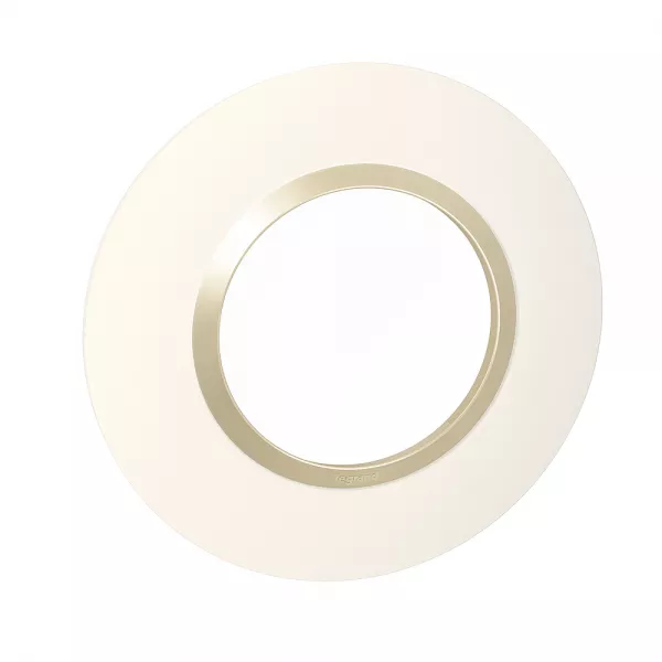 legrand-plaque ronde dooxie 1 poste finition dune (600970)