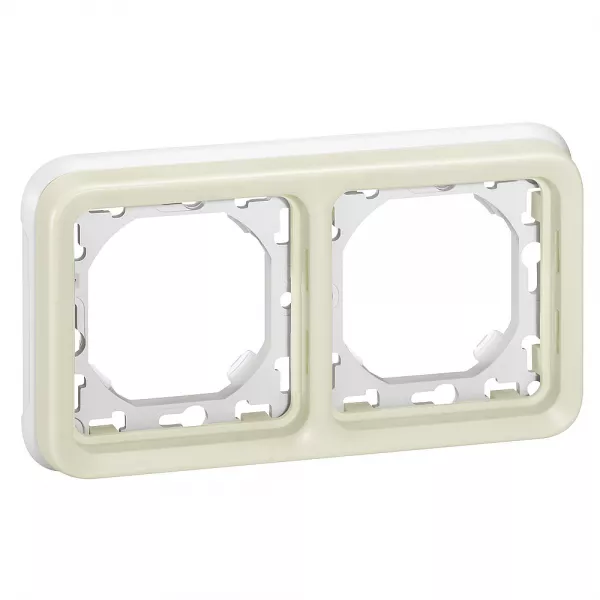 legrand-plaque support plexo encastr� - 2 postes horizontal - blanc (069965)