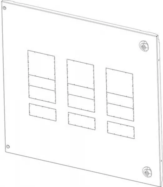 legrand-plastron m�tal xl�4000 extractible avec diff - 1/2 dpx�630 - position verticale (021065)