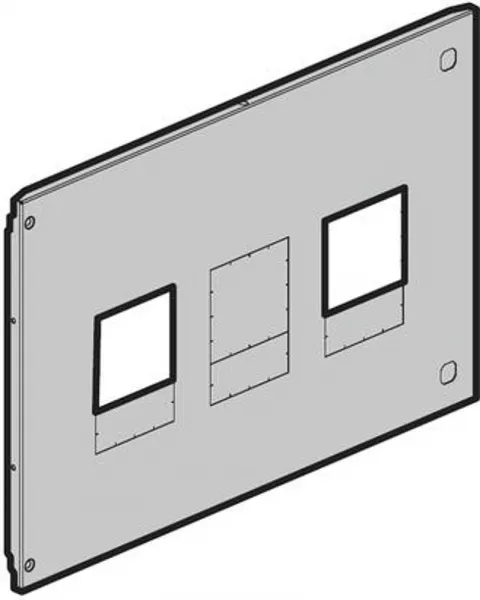 legrand-plastron m�tal xl�4000 extractible sans diff - 1/2 dpx�630 - position verticale (021064)