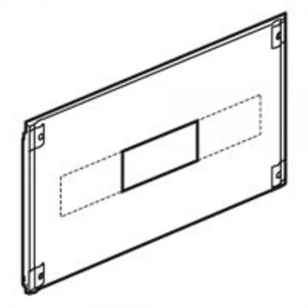 legrand-plastron m�tal xl�800/4000 - 1/4 tour - pour 1 dpx-is 630 - h 300 - 24 mod (020807)