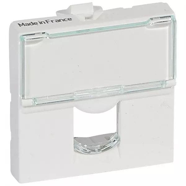 legrand-plastron mosaic - pour 1 connecteur systimax - 2 modules - blanc (078602)