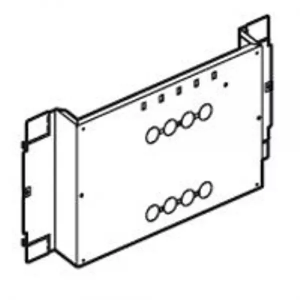 legrand-platine fixe pour 1/2 dpx-is250 position verticale - xl�4000/xl�800 36 modules (020655)