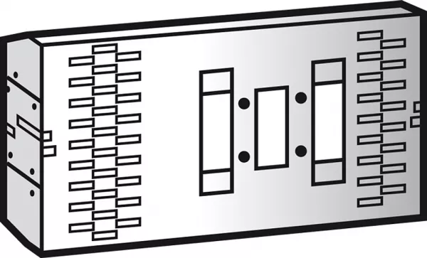legrand-platine r�glable fixation dpx250 extractible - position horizontale dans xl�4000 (020726)