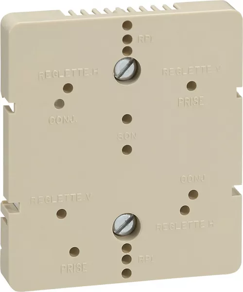 legrand-platine support r�glette 12 plots/r�partiteur t�l�vision 4 sorties - rail din (051244)
