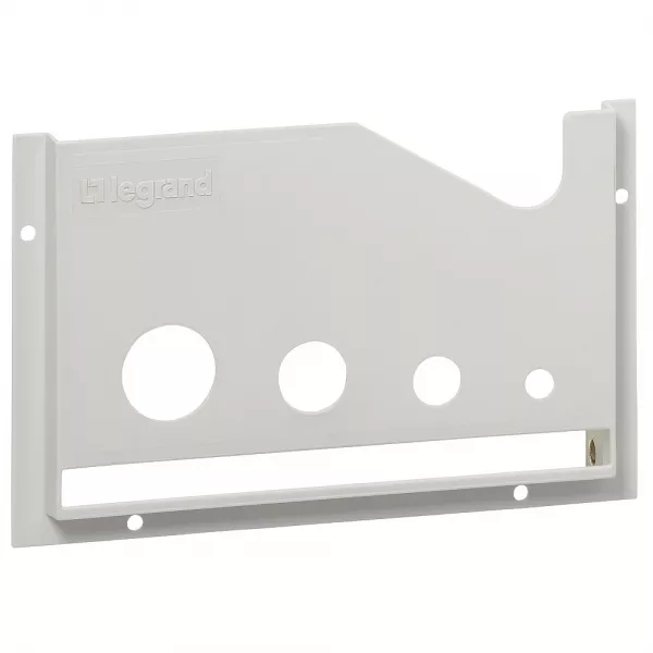 legrand-pochette ouverte autocollante pour plans - largeur 260 et hauteur 165mm -ral7035 (036581)