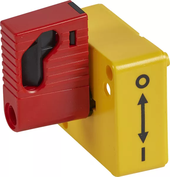 legrand-poign�e lat�rale vistop 32a - finition rouge (980282)