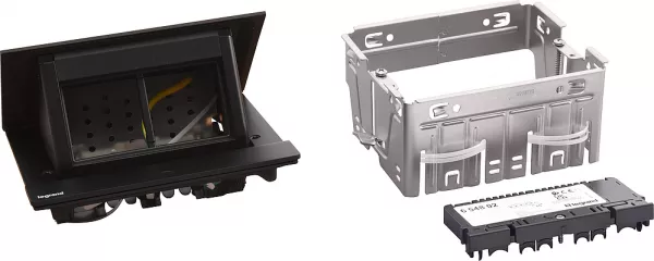 legrand-pop up incara � �quiper 4 modules - noir (654802)