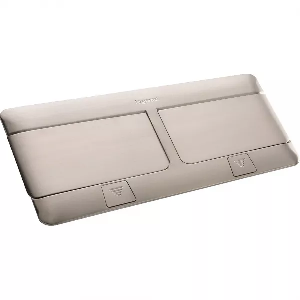 legrand-pop-up mosaic � �quiper 2x4 modules - finition inox bross� (054023)